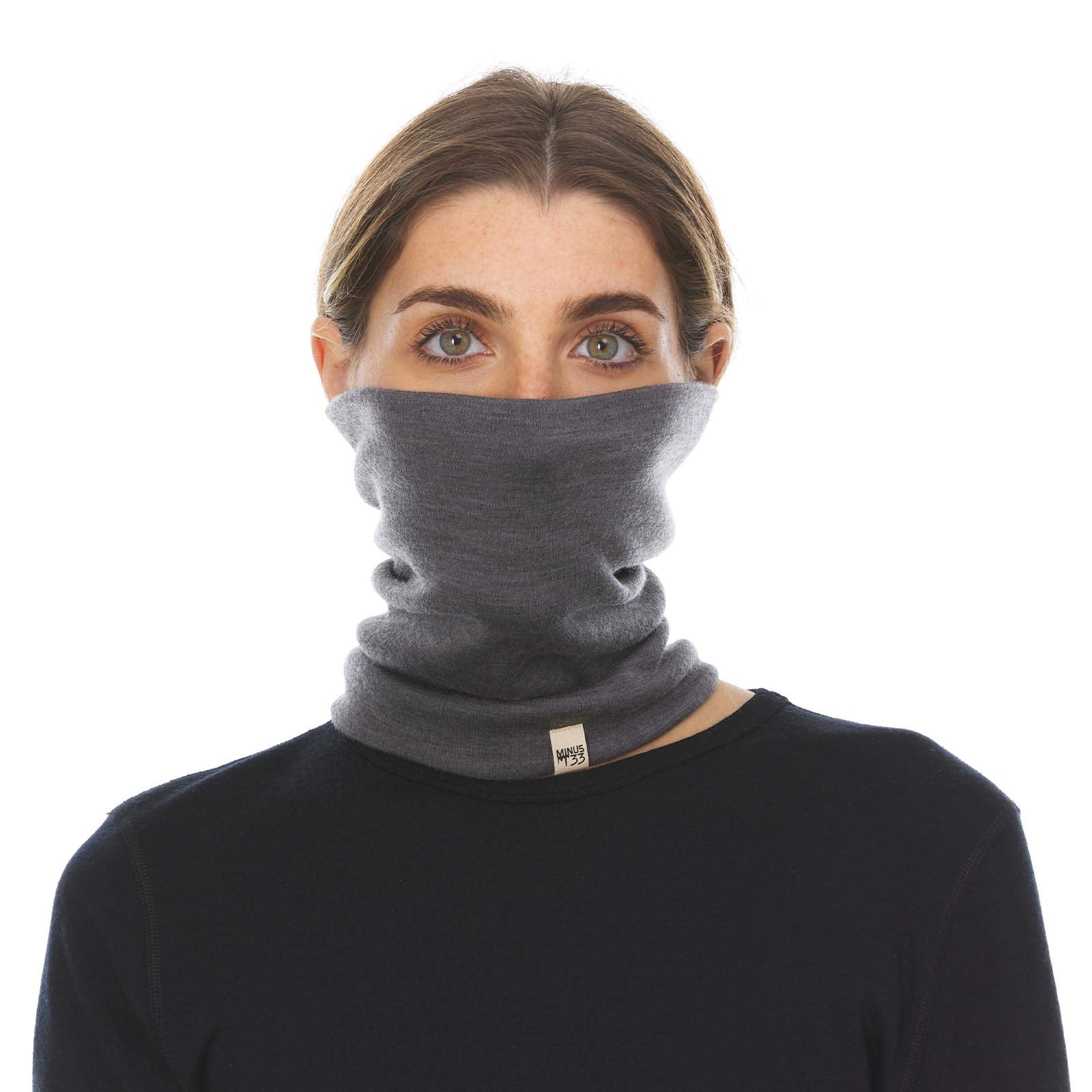 100% Merino Wool - Midweight Neck Gaiter - Skiing Neck Warmer - Winter Face Mask - Multipurpose Headwear