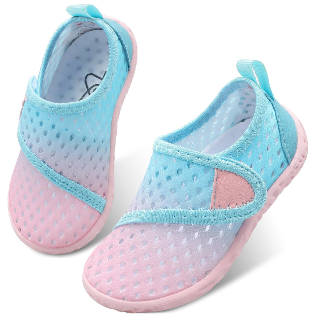 LeIsfIt Toddler Water Shoes Boys Girls Barefoot Aqua Socks Kids Breathable Quick-Dry Swim Shoes for Beach Pool Surf