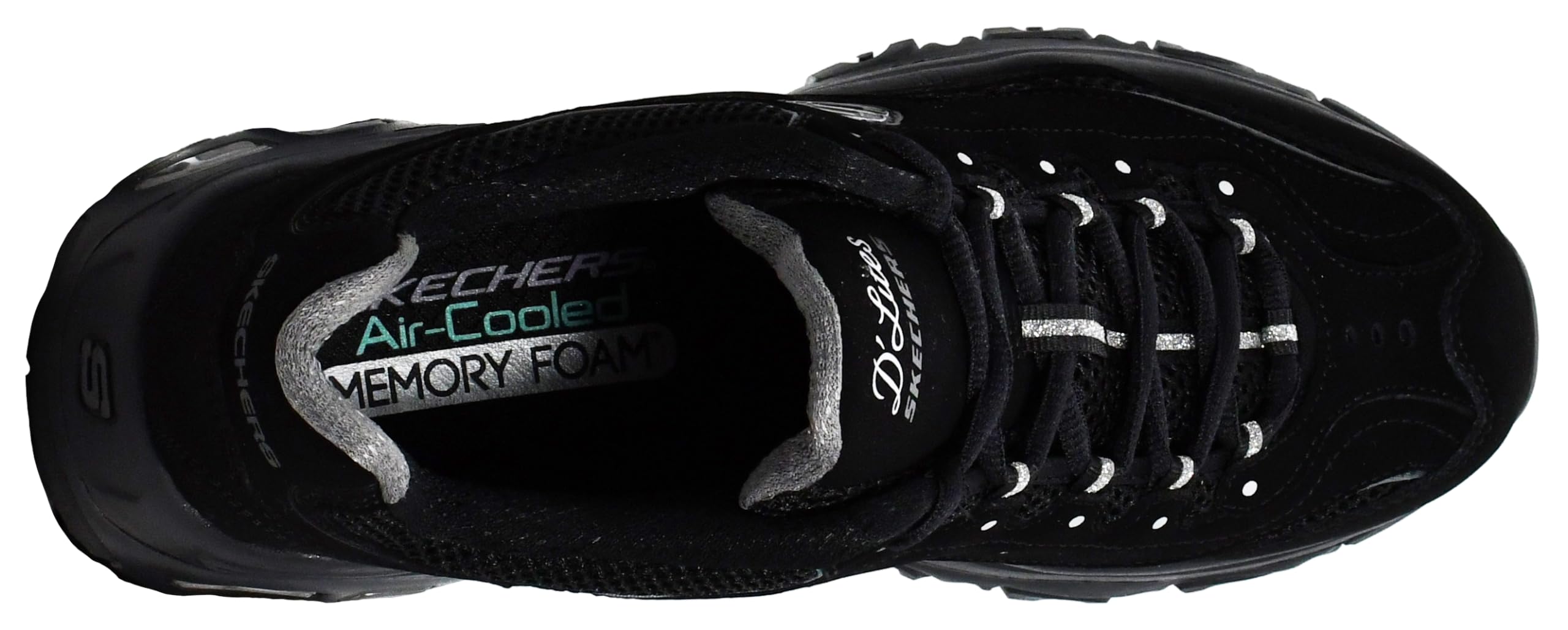 Skechers Women's D'lites Life Saver Memory Foam Lace-up Sneakers