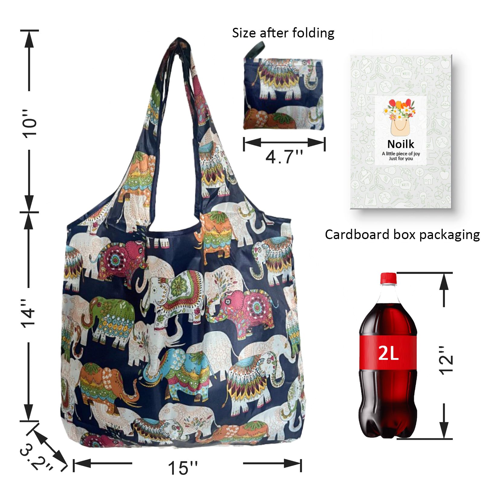 Bolsas de compras reutilizables para comestibles, paquete de 4 de 50 libras bolsas plegables grandes y lavables para mercado, compactas para un fácil almacenamiento, bolsas de tela ligeras y
