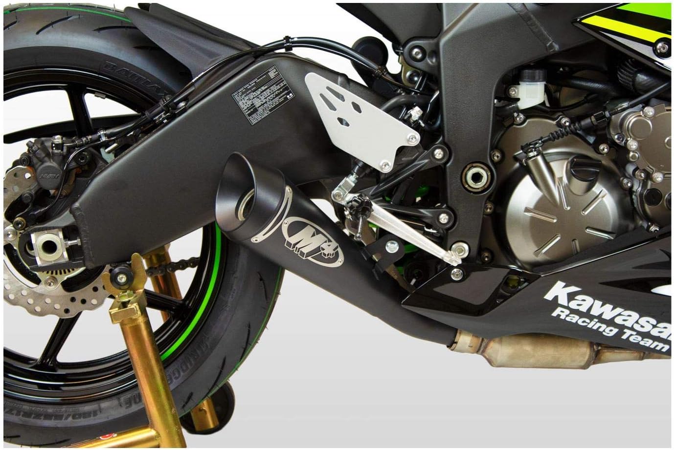 M4 Performance Exhaust GP19 Series Slip-On compatible with 2009-2024 Kawasaki ZX-6R ZX636 KA6922-GP19