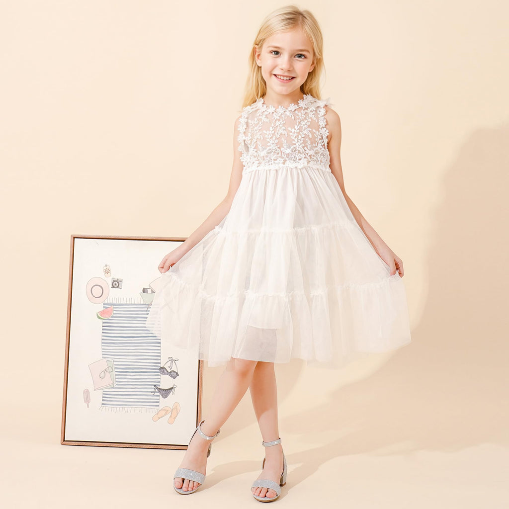 LAURMOSA High Heels for Kids Open Toe Dress Shoes for Girls Ankle Strap Pump Shoes Flower Girl Sandals Wedding Party for Little Big Kids
