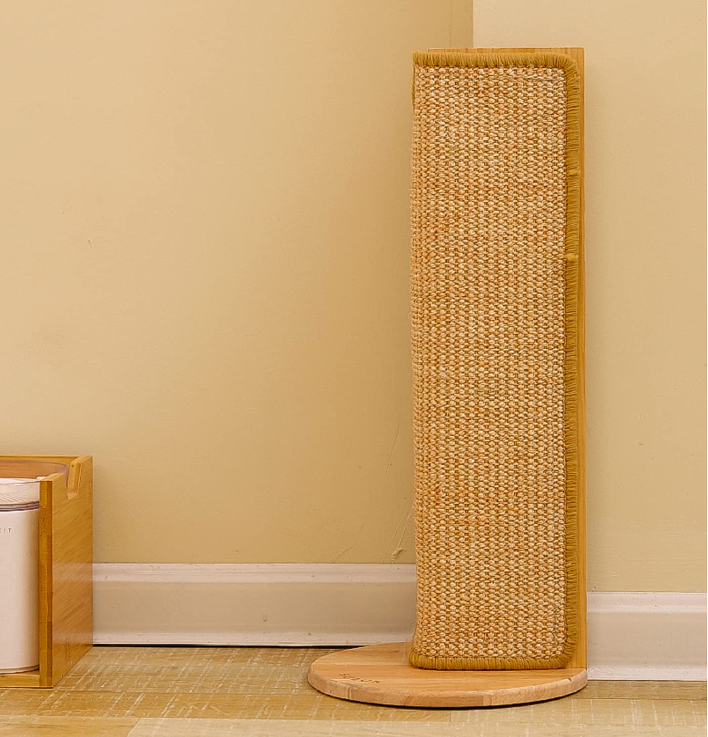 SHENGOCASE 20.5" Tall No Drilling Wall Sofa Couch Corner Cat Sisal Scratcher,Scratching Post,Replaceable Sisal Scratch Pad Mat, Couch Protector