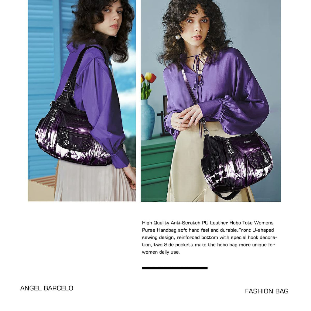 Angel Barcelo Purses for Women Soft PU Leather Shoulder Bag Crossbody Purse and Handbags