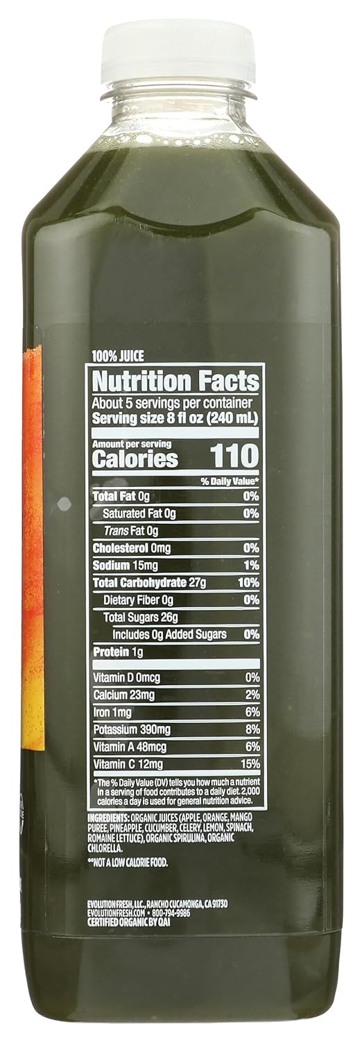 Evolution Fresh, Juice Superfruit Greens Organic, 44 Fl Oz