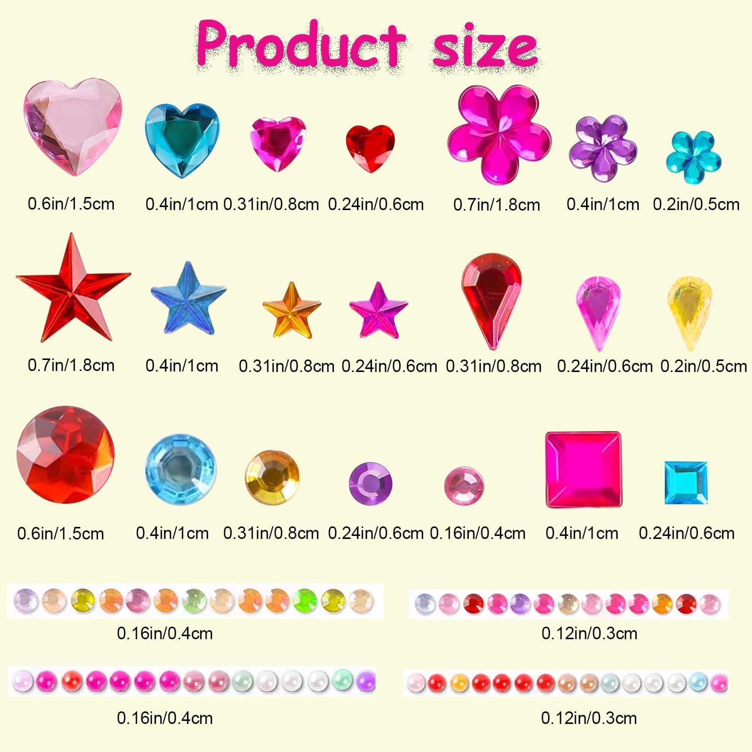 3228pcs Gems Stickers, Self Adhesive Rhinestone Jewel Stickers, Acrylic Gems DIY Craft Decorative Diamond Stickers, Assorted Shapes Jewels Rhinestones Sticker