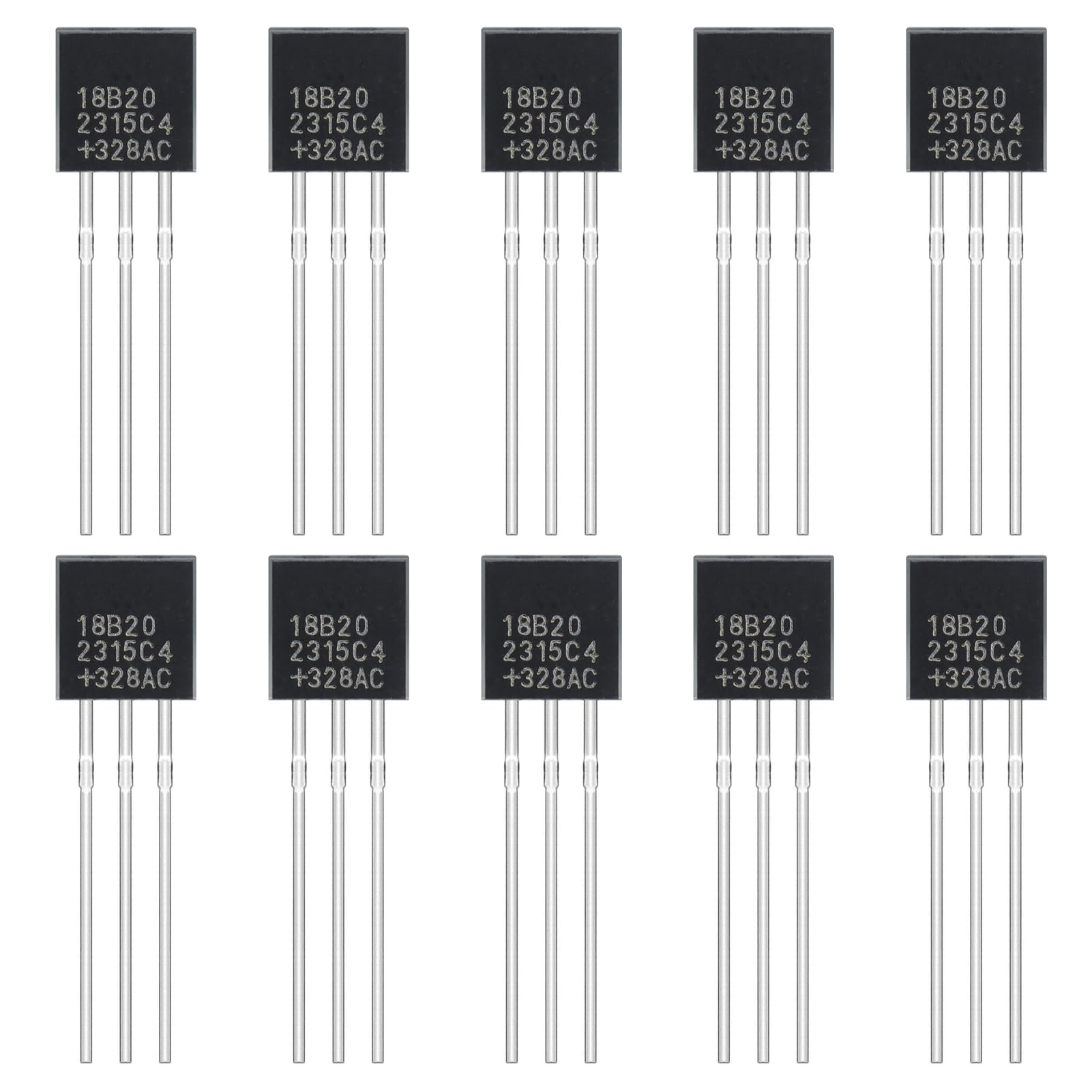 2N2222 2N2222A Amplifier Transistors NPN Silicon Transistor TO-92 60V 800mA (Pack of 200pcs)