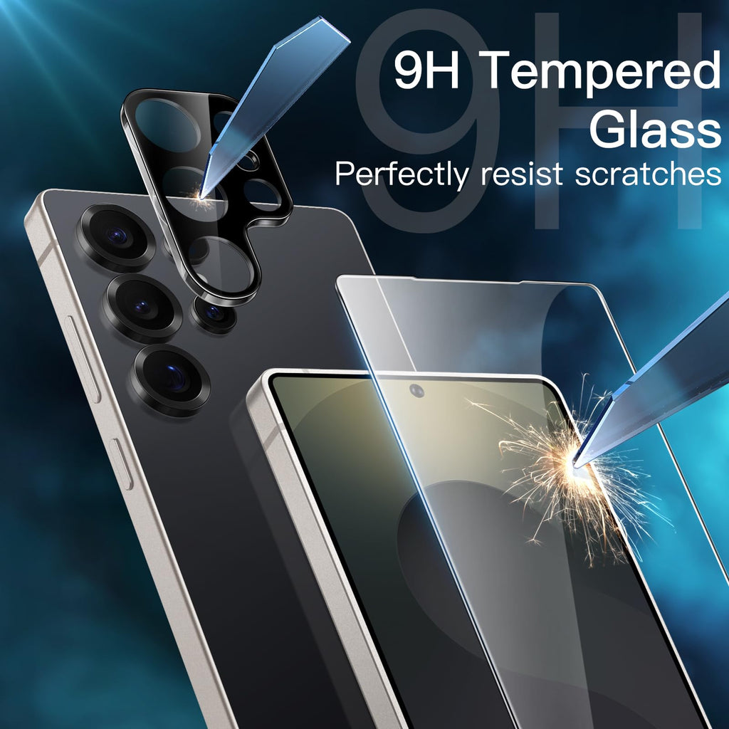JETech Screen Protector for Samsung Galaxy S20 FE 6.5-Inch with Camera Lens Protector, Tempered Glass Film, Fingerprint ID Compatible, HD Clear, 2-Pack Each