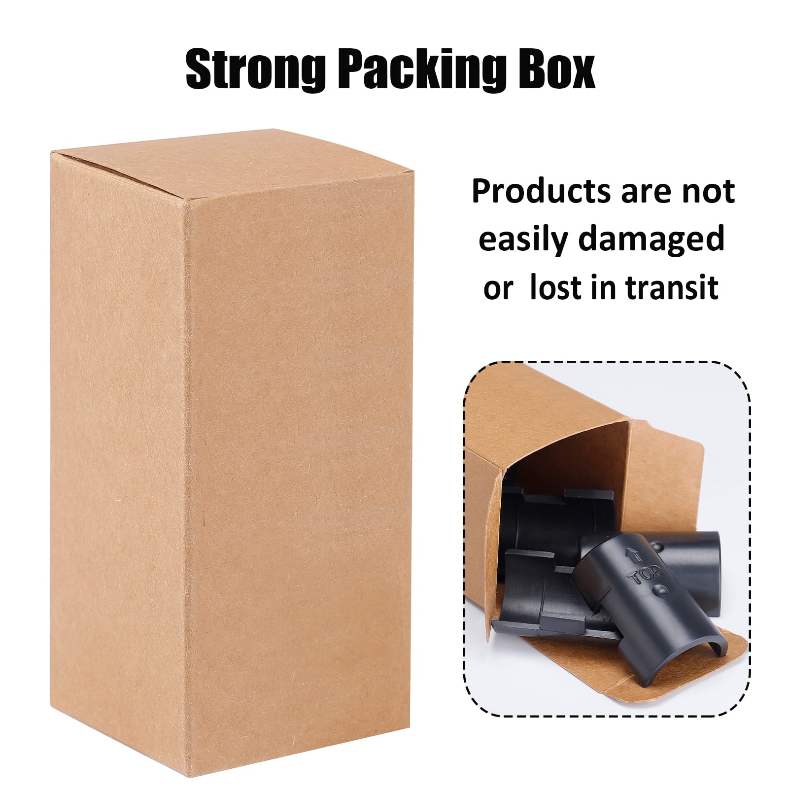 8 Wire Shelving Shelf Lock Clips for 1" Post - 4 Pairs of Shelving Sleeves Replacements for Wire Shelving System Plastic Accessories Parts