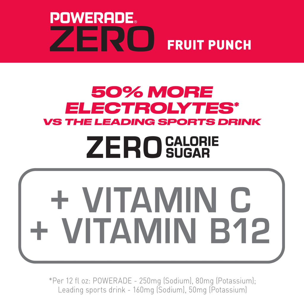 POWERADE White Cherry Zero, 28 Fl oz