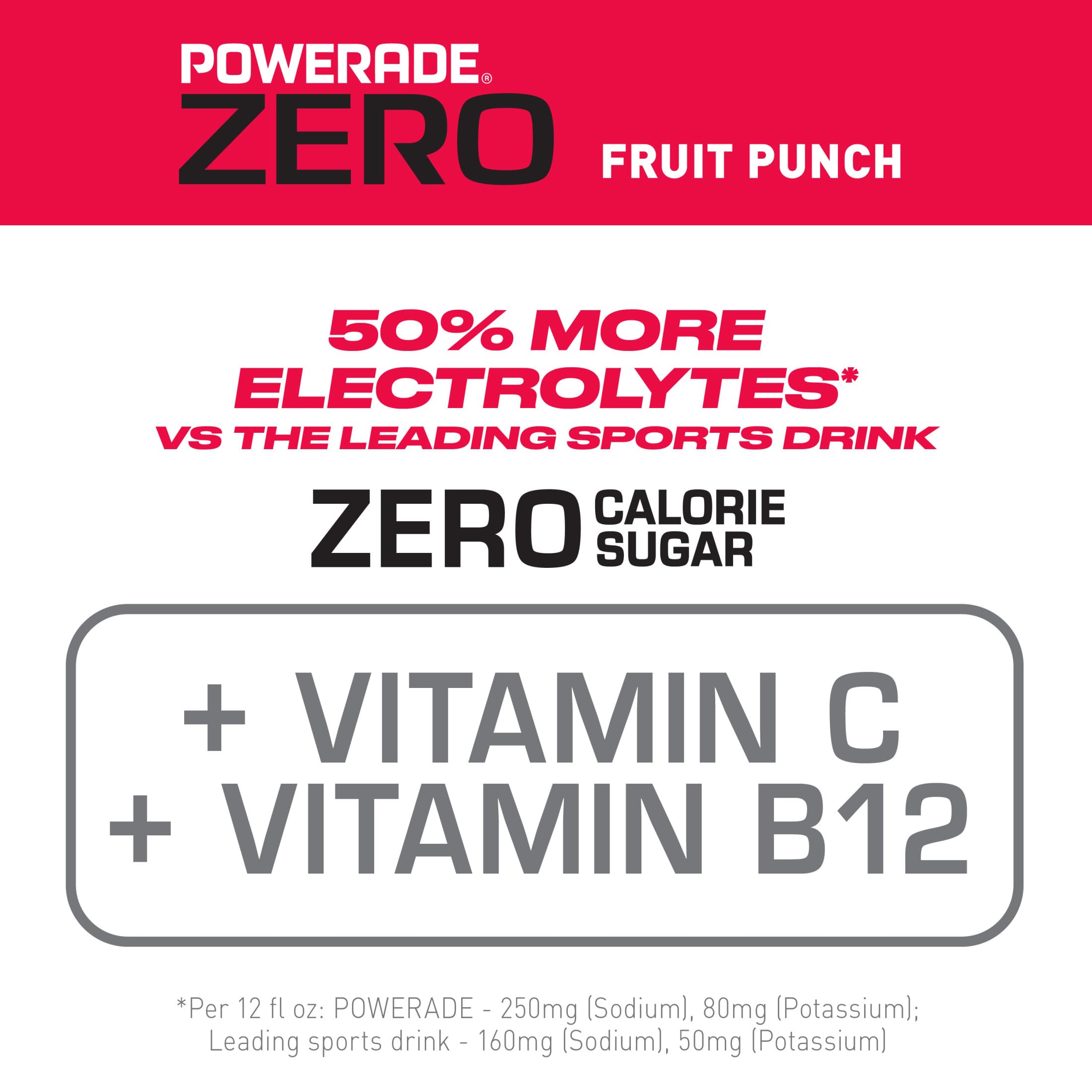 POWERADE White Cherry Zero, 28 Fl oz