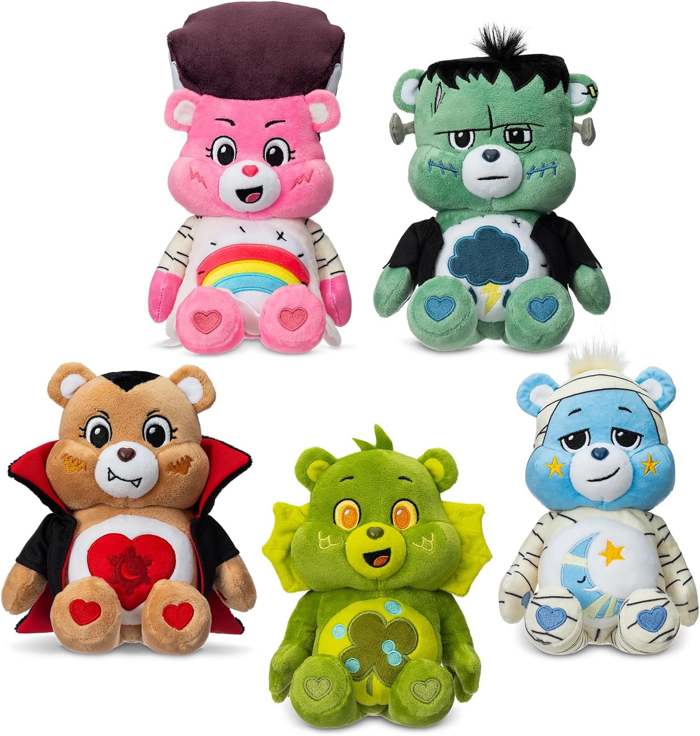 Care Bears Universal Monsters 9" Fun Size Plush - Grumpy as Frankenstein - Soft, Huggable Plushie, Stuffed Animal for Girls and Boys, Ages 4+