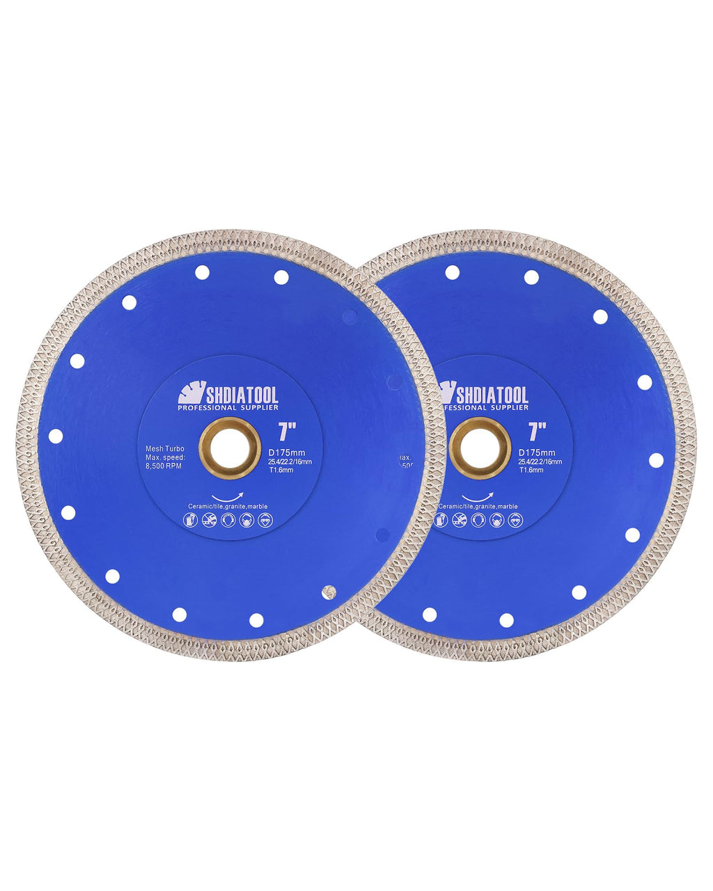 SHDIATOOL 3-3/8 Inch Diamond Saw Blade Cutting Porcelain Tile Ceramic Granite Marble Brick