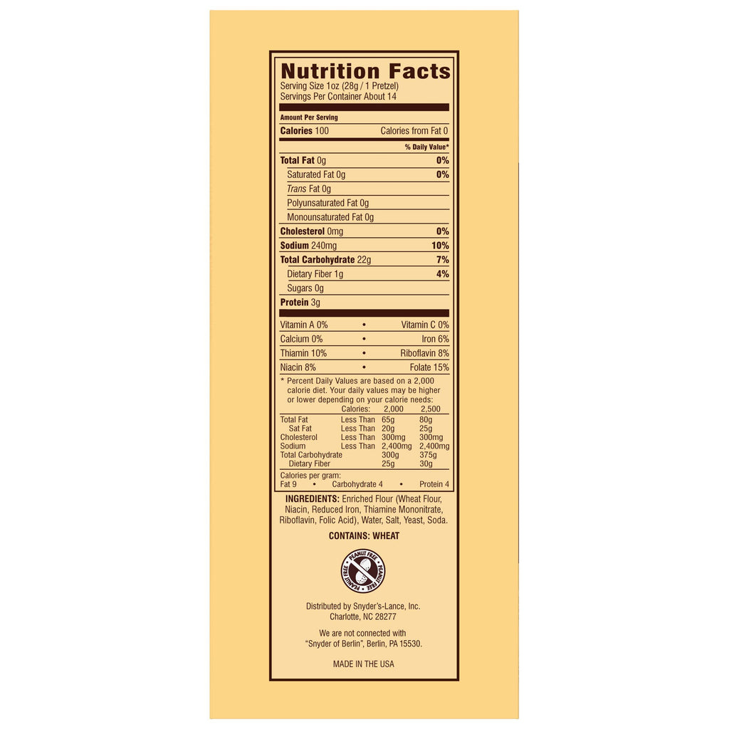 Snyder's of Hanover Pretzels, Sourdough Hard Pretzels, 13.5 Ounce Box
