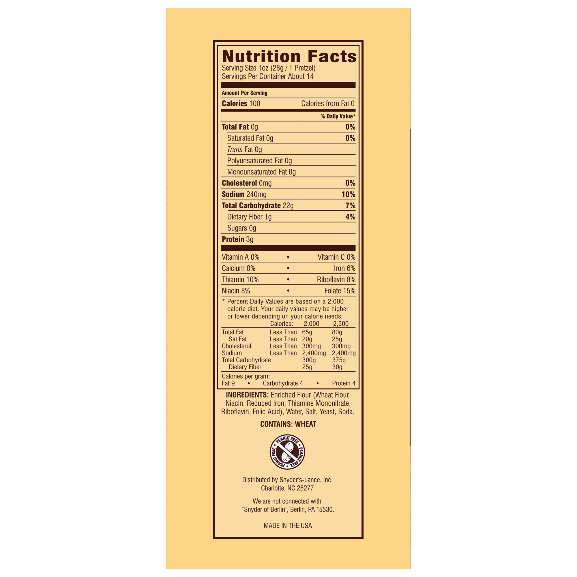 Snyder's of Hanover Pretzels, Sourdough Hard Pretzels, 13.5 Ounce Box