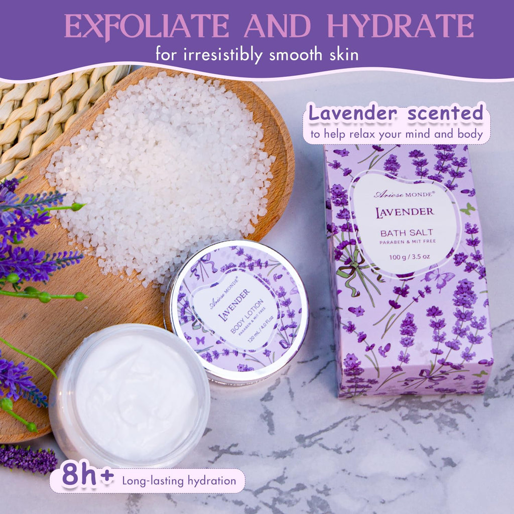 Spa Gift Baskets - Coconut Vanilla Bath Gift Set for Women, Relaxing Spa Kit with Bath Bombs, Body Lotion and Body Scrub, Birthday Gifts for Women, Christmas Spa Gifts for Mom