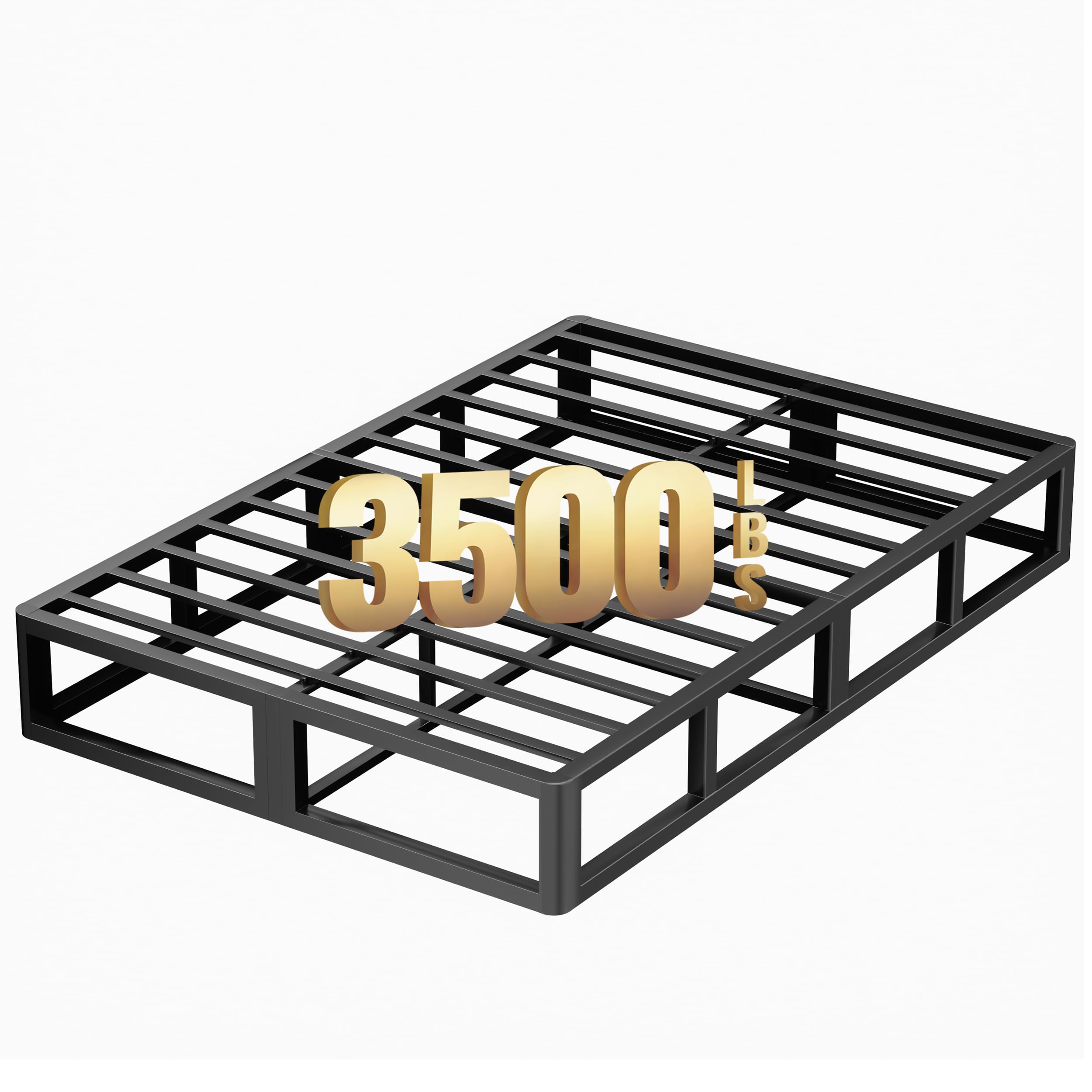 ROIL 10 Inch Twin Box Spring, Heavy Duty Metal Box Spring Mattress Foundation with Fabric Cover, 3500lbs Max Weight Capacity, Easy Assembly, Noise Free, Non-Slip
