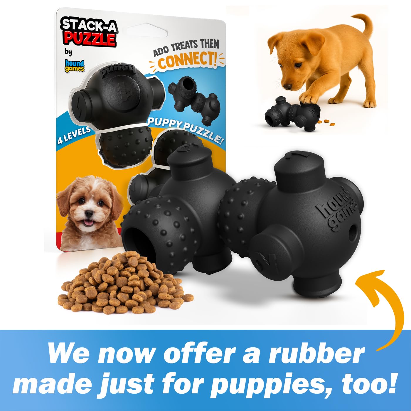 Dog Puzzle Toys for Smart Dogs, Boredom Busters, Interactive, Mentally Stimulating, Cognitive Dog Games, Hard Puzzle, Difficult Toys to Keep Them Busy, Puppy Puzzle Toys, Small, Medium, Large Breeds