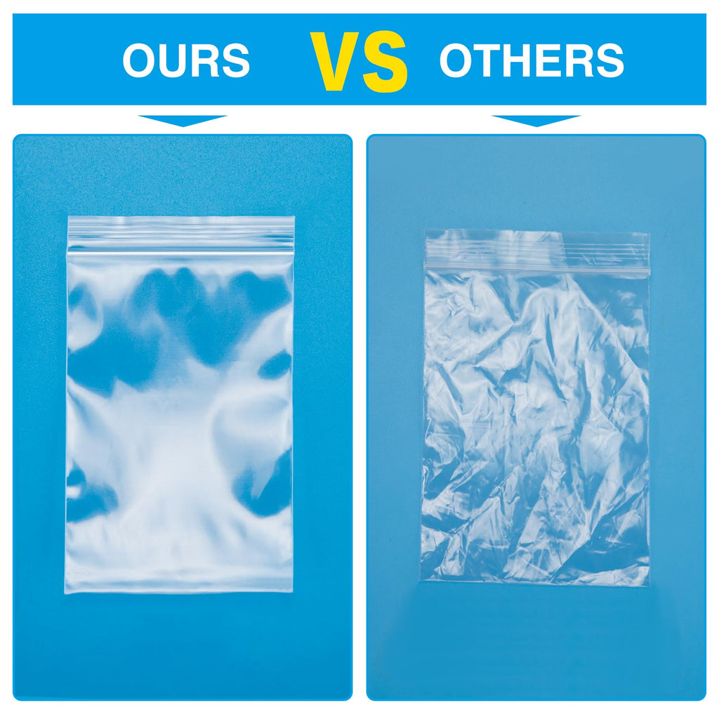 1200pcs 1.5" x 1.5" 2 Mil Clear Plastic Zip Bags, Bulk Jewelry Bag, Poly Bags with Resealable Zip Top for Pills, Meds, Jewelry, Travel, Storage, Packaging, Shipping