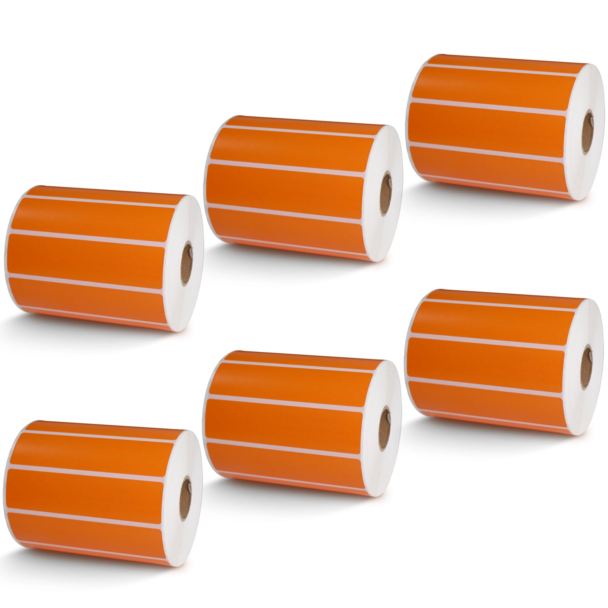 BETCKEY - 1" x 0.5" Small Labels Compatible with Zebra & Rollo Label Printer, Premium Adhesive & Perforated[Light Blue, 6 Rolls, 14580 Labels]