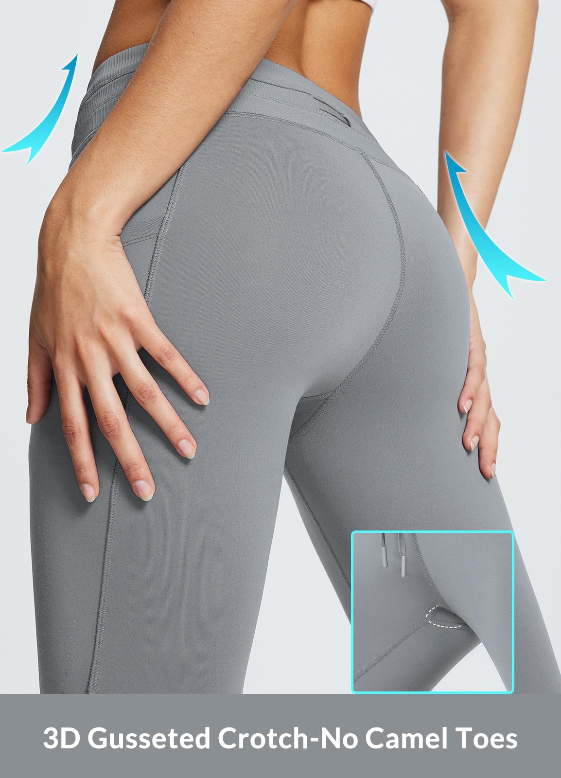 baleaf Women's Fleece Lined Leggings Water Resistant High Waisted Thermal Warm Winter Tights Ski Hiking Pants with Pockets