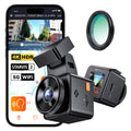 Vantrue E1 Pro 4K Mini Dash Cam Front - STARVIS 2 Night Vision with PlatePix™, HDR Car Camera, Built-in 5.8G WiFi GPS, Voice Control, 24/7 Buffered Parking Mode, Support 1TB Max