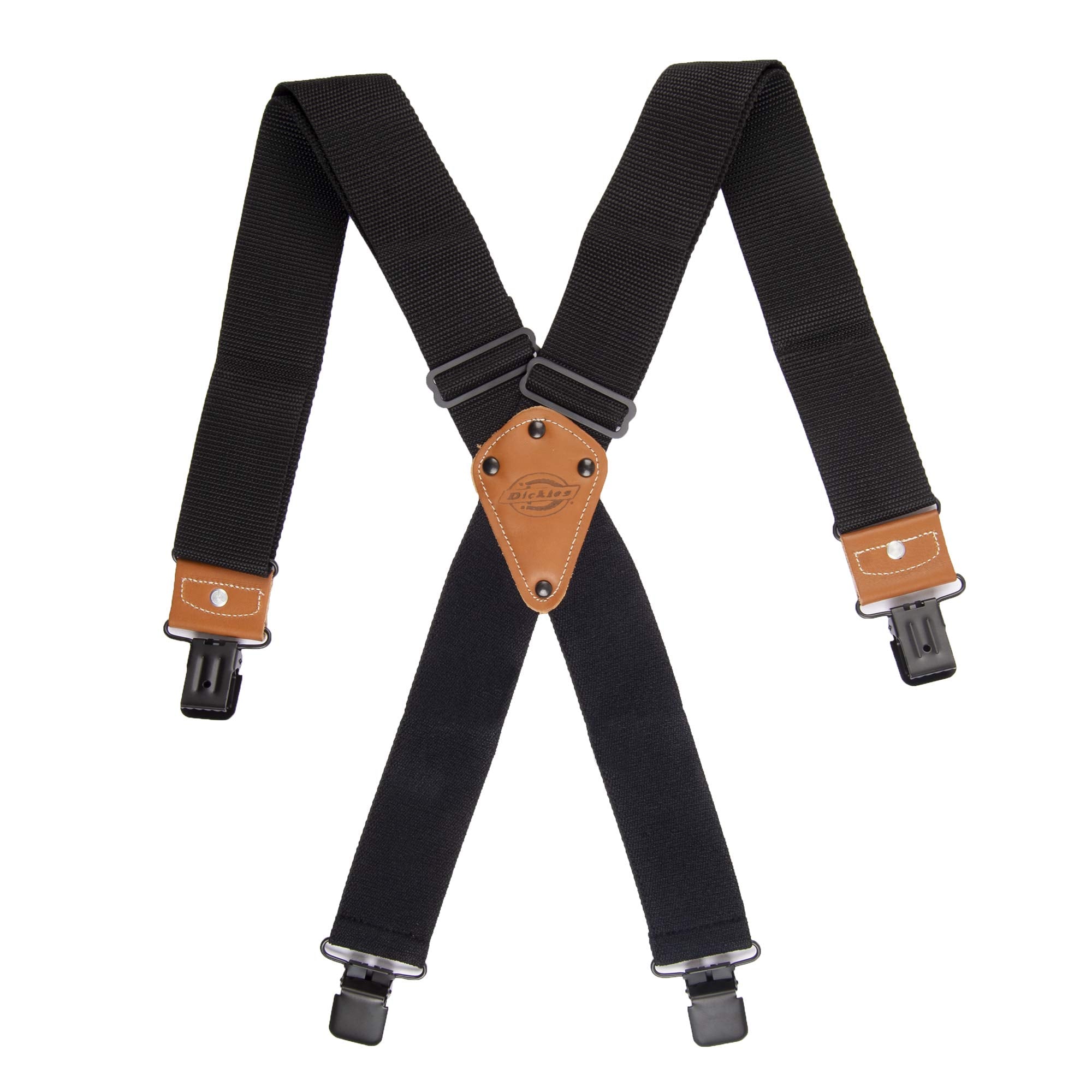 Dickies Men’s Industrial Strength Suspenders – Heavy-Duty Clip-On Support