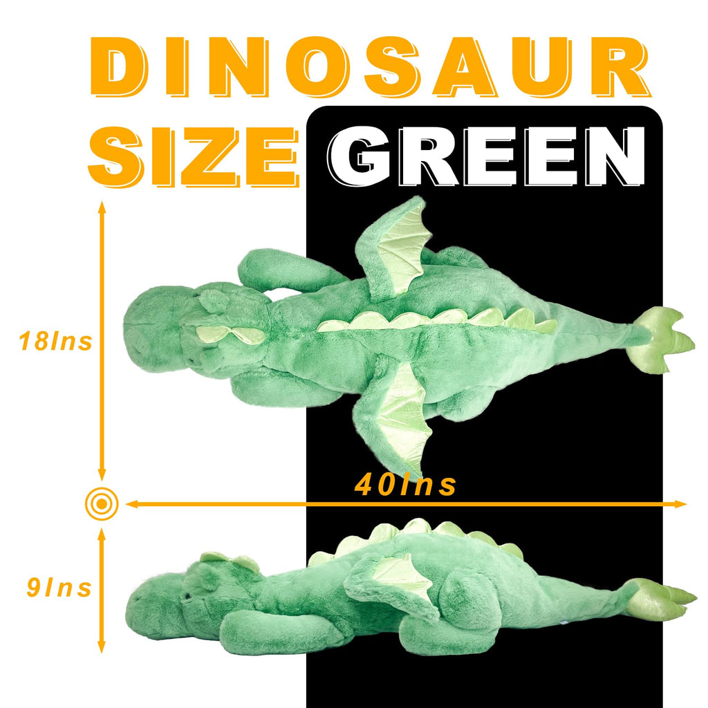 YOUBLEK 27.5 in 2Lb Weighted Stuffed Animals,Cute Plush Dragon,Weighted Stuff Dinosaur Toy for Kids Adult Gift or Decoration