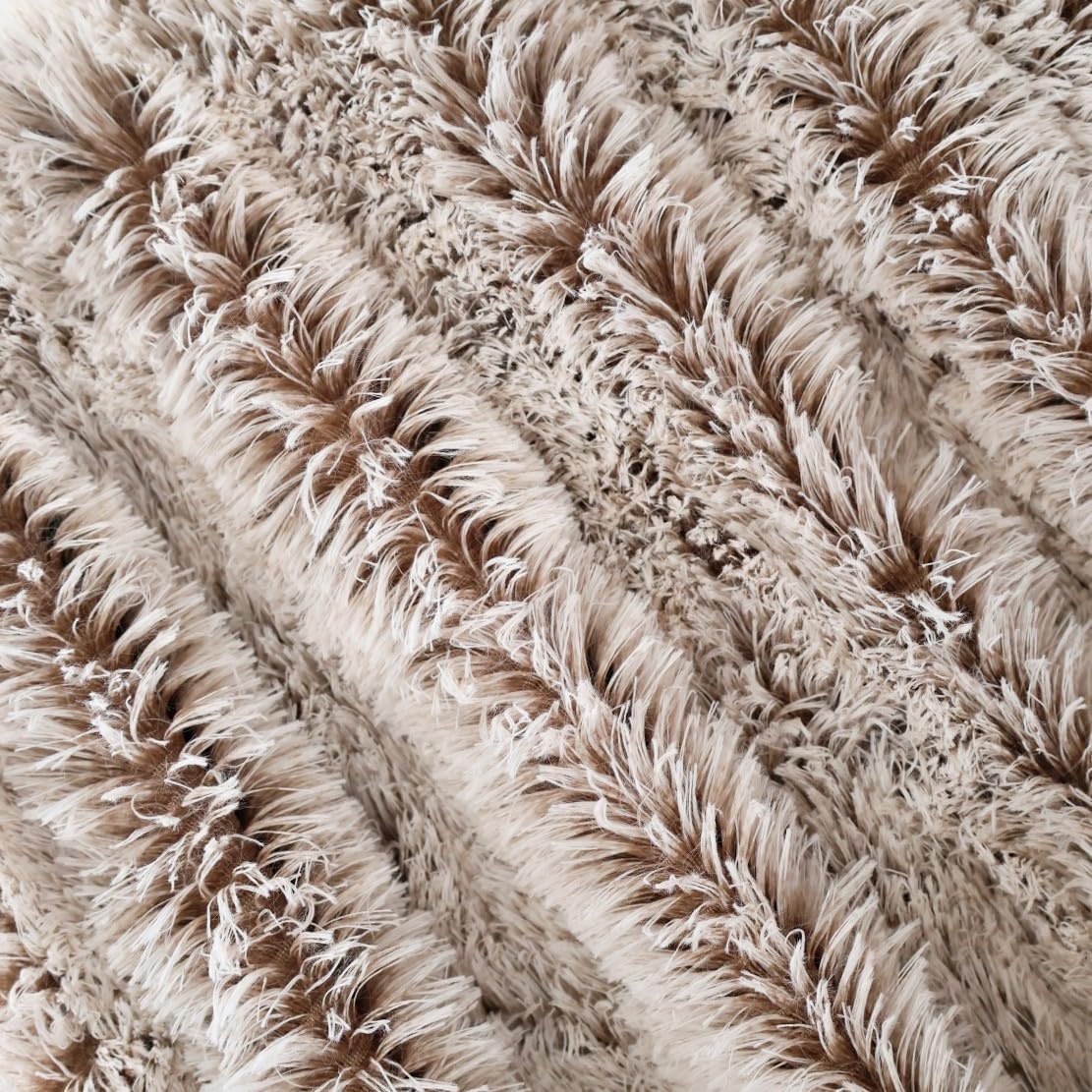 Plush Super Soft Blanket Bedding Sofa Cover Furry Fuzzy Fur Warm Throw Qulit Cozy Couch Blanket for Winter (51"x63", Black)