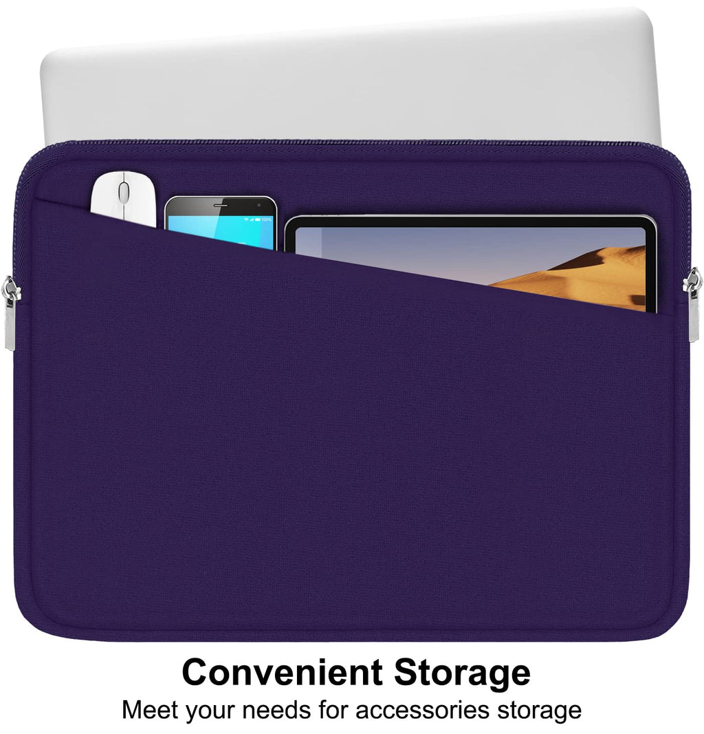 Laptop Sleeve Case 13.3 Inch, Durable 14 Inch Laptop Case Computer Carrying Bag Protective Cover Compatible with 13 14 inch MacBook Pro, MacBook Air, Dell, HP, Lenovo, Notebook, Computer, Black