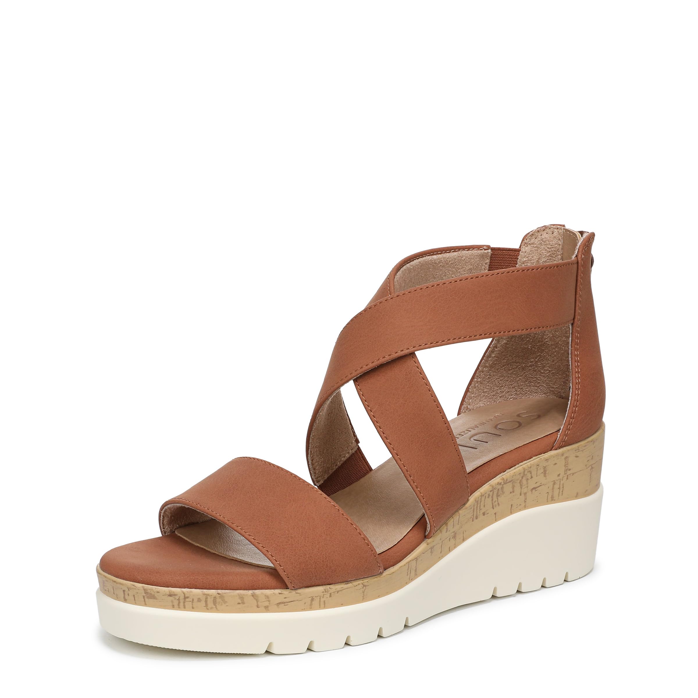 Naturalizer Women Goodtimes Casual Ankle Straps Wedge Sandal