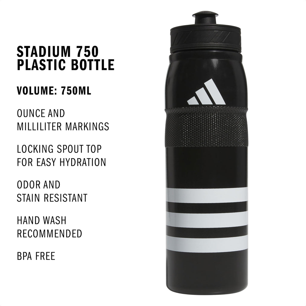 adidas 750 ML (28 oz) Stadium Refillable Plastic Sport Water Bottle