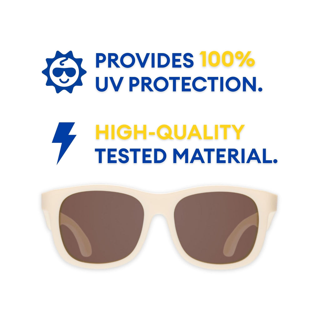 Babiators Original Navigator Baby & Toddler Sunglasses | 100% UV Protection, Shatter-Resistant, Flexible Rubber Frames