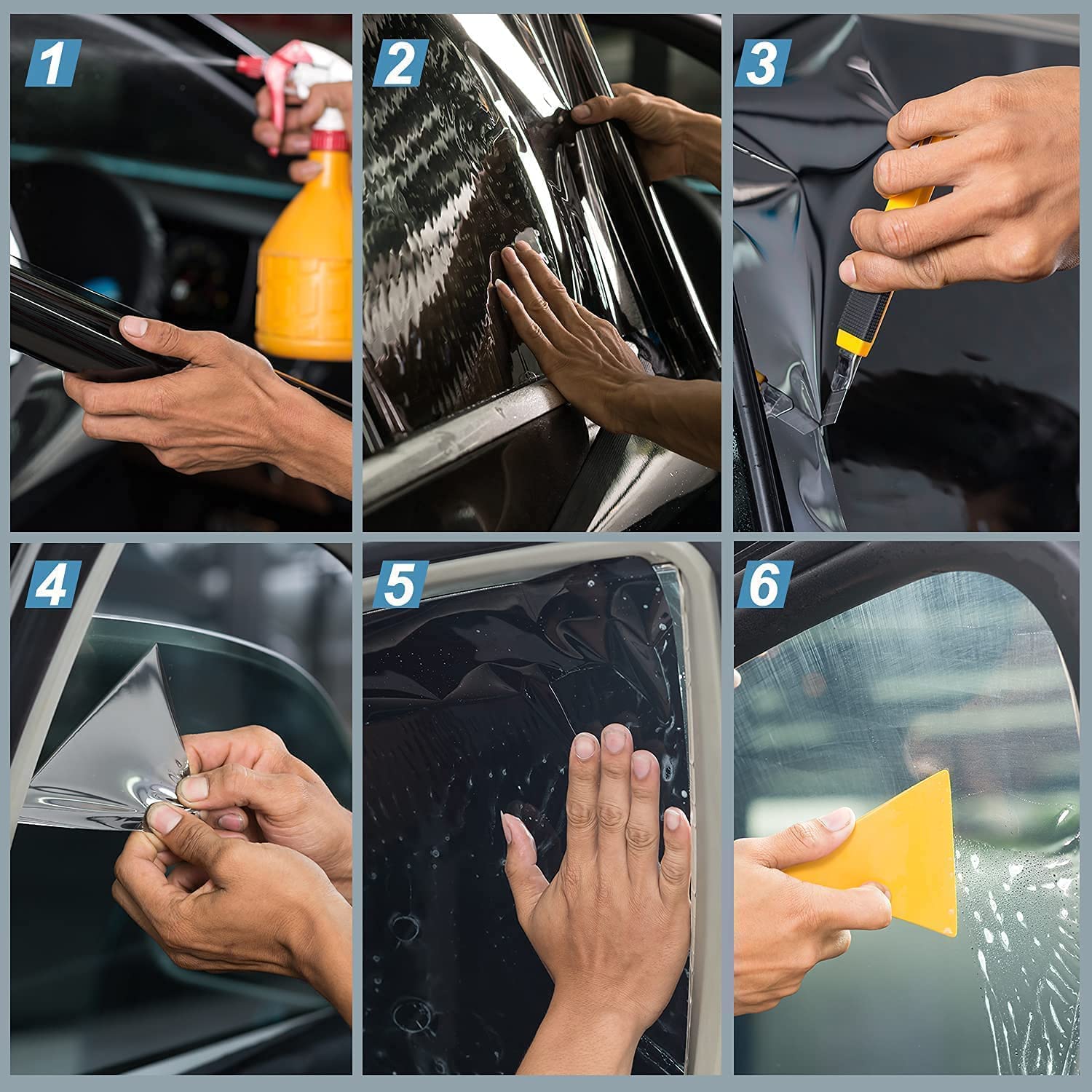 Window Tint Film for Cars 5% VLT 20in x 10Ft Ceramic Window Tints, Blocks 99% UV & IR Rays, Heat Resistant Anti Glare Film for Windshield, Scratch Resistant Sun Shade Auto Tint Roll