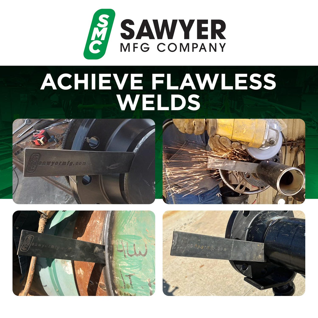 Sawyer Mfg Company 4" Welding Wedge – Precision Steel for Pipe Fitting and Metalwork for Accurate Gap Adjustment, Ideal for Pipefitters, TIG, Ironworkers, Gutter Installation and Metal Spacers – Small