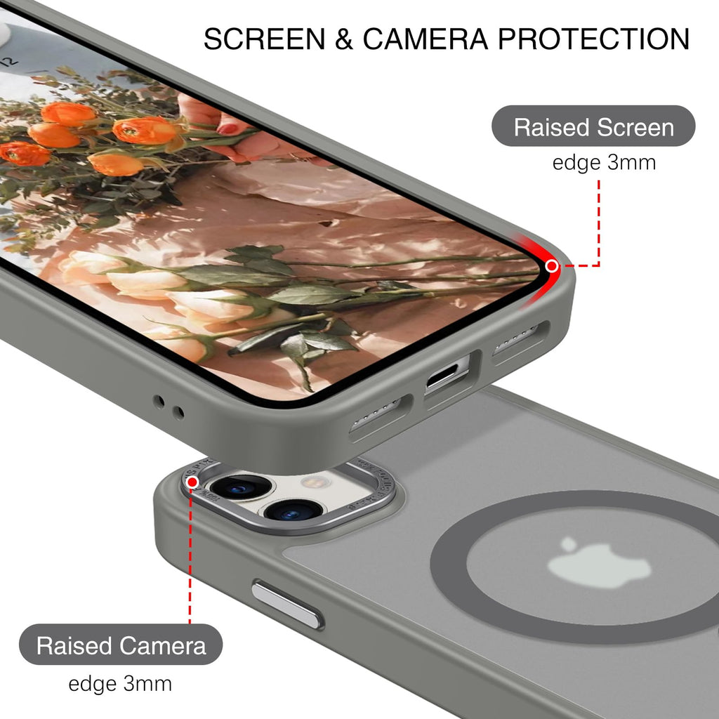 BENTOBEN for iPhone 11 Phone Case, Phone case for iPhone 11 Magnetic Case [Compatible with Mag Safe] Translucent Matte Slim Shockproof Anti-Fingerprint Protective Cover for iPhone 11 6.1’’ Black
