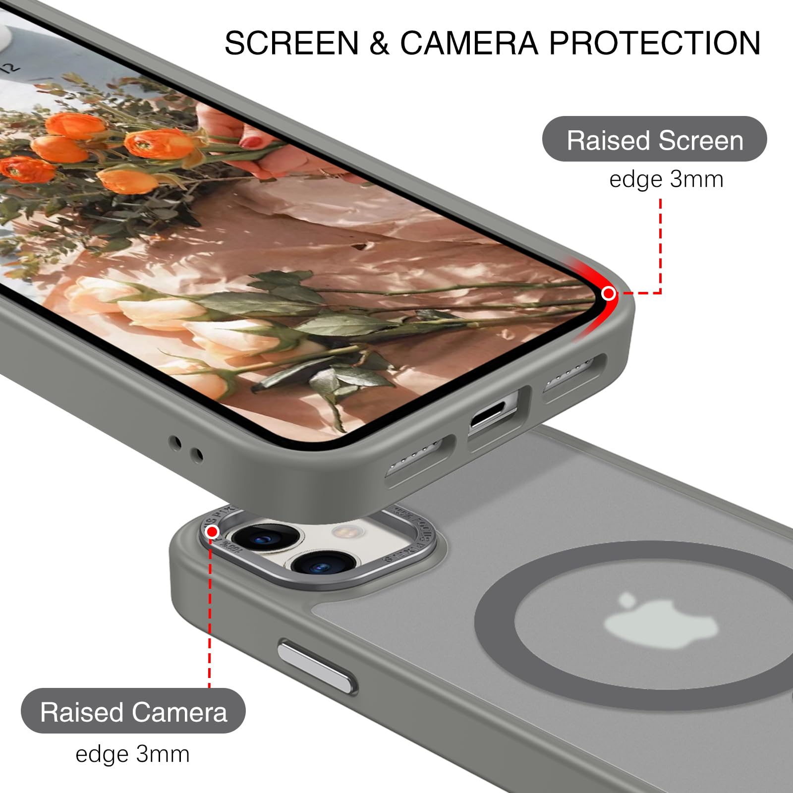 BENTOBEN for iPhone 11 Phone Case, Phone case for iPhone 11 Magnetic Case [Compatible with Mag Safe] Translucent Matte Slim Shockproof Anti-Fingerprint Protective Cover for iPhone 11 6.1’’ Black