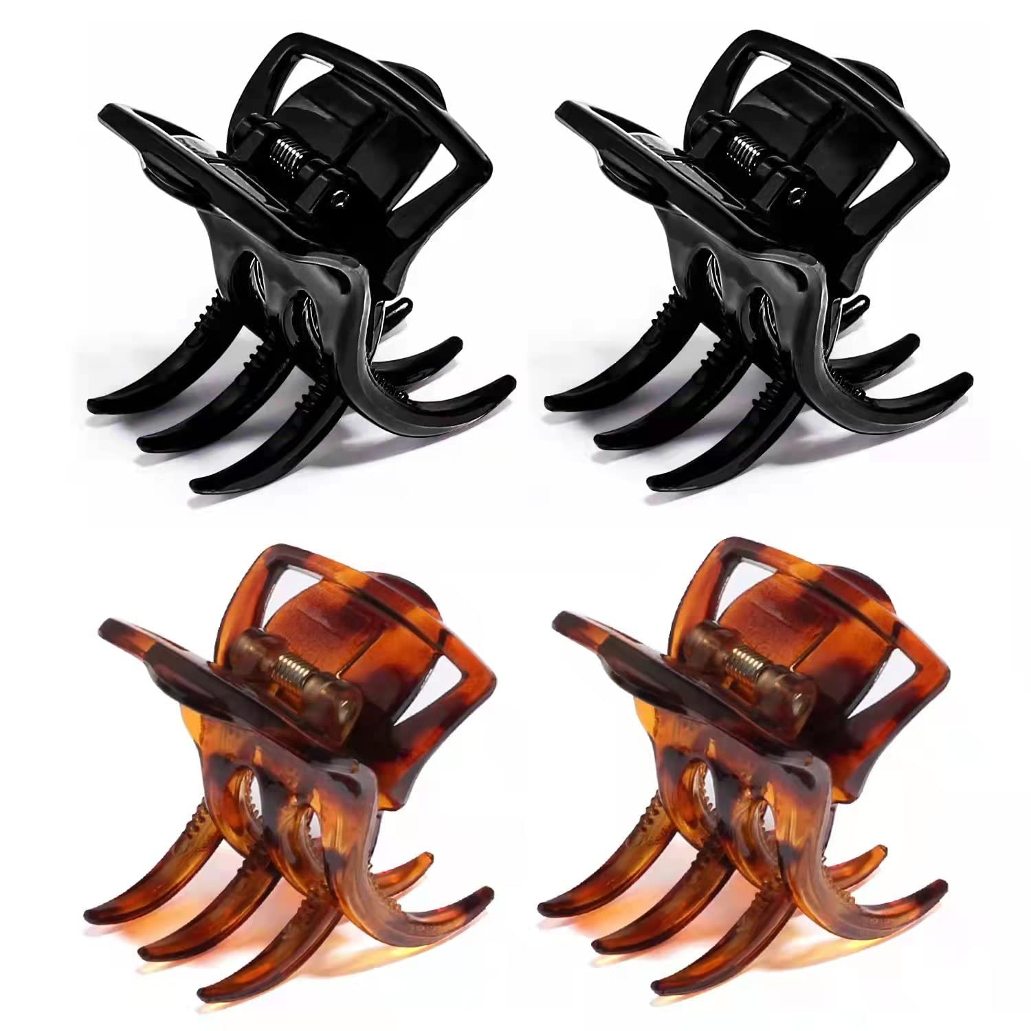 6 Pieces Morhom Jaw Clips, 1.3 Inch Hair Claw Clips for Thick or Medium Hair