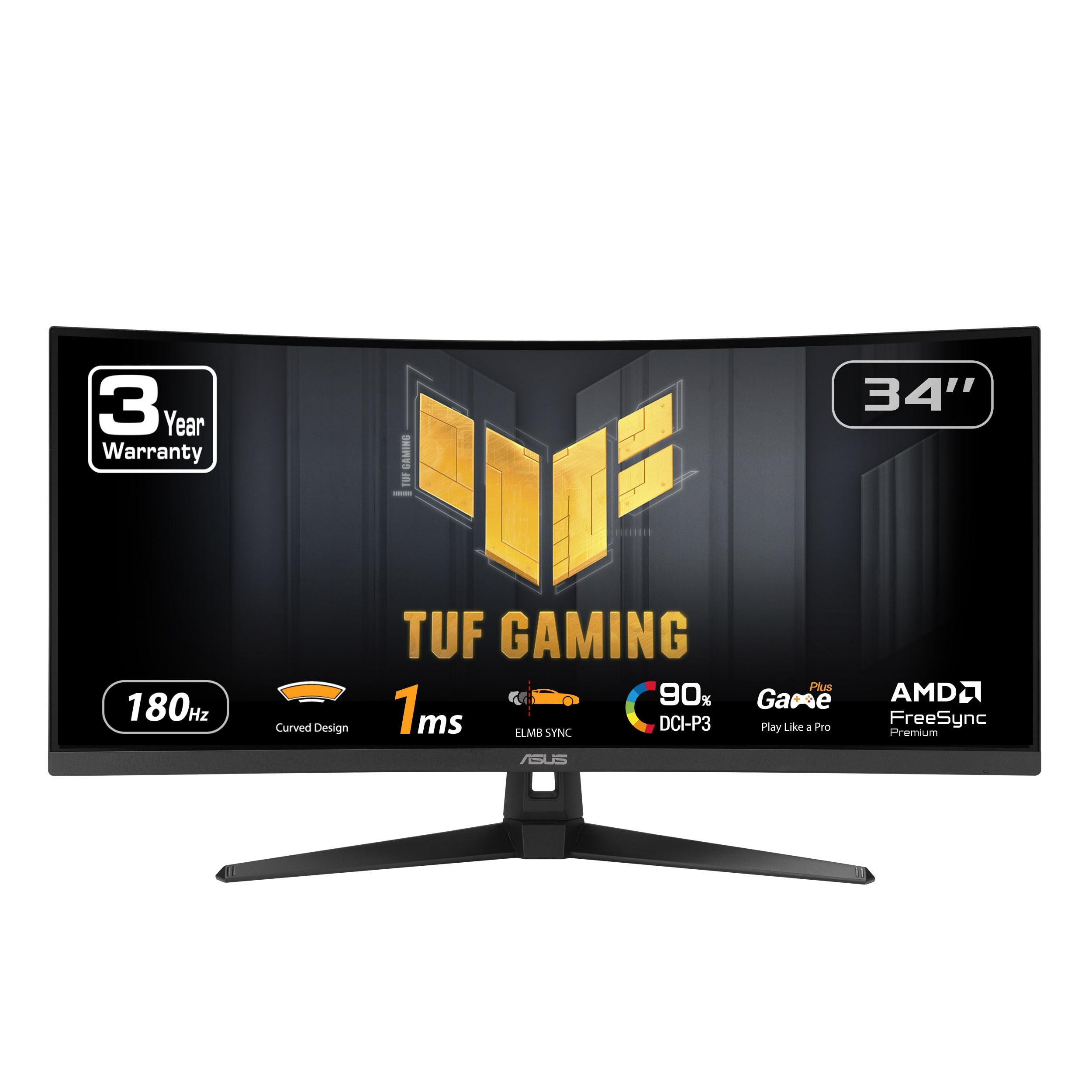 ASUS TUF Gaming 24” (23.8” viewable) 1080P Monitor (VG249QE5A) - FHD, 144Hz Overclock to 146Hz, IPS, Extreme Low Motion Blur Sync, 1ms, Speakers, Variable Overdrive, DisplayWidget Center, 3yr Warranty