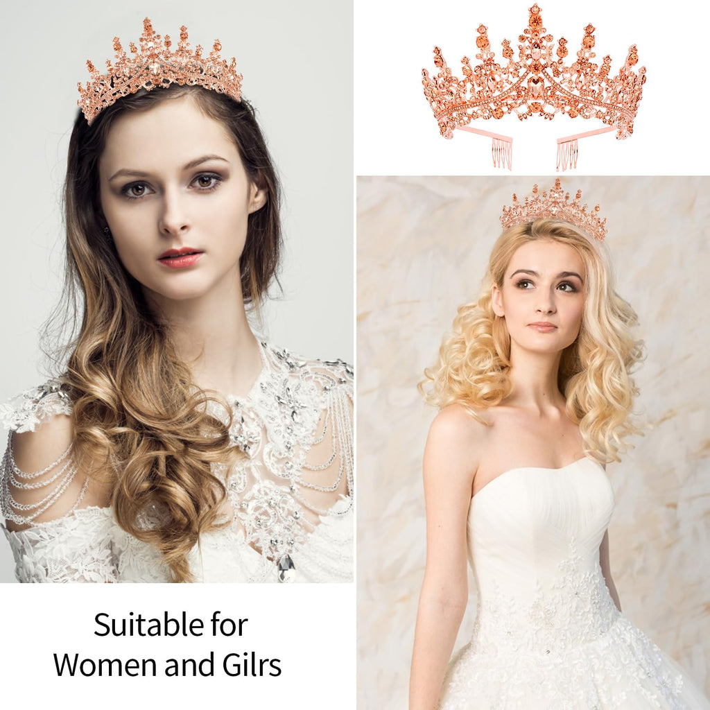 VELSCRUN AB Silver Crystal Birthday Queen Tiara Crowns for Women Girls Birthday Queen Headband Sash Elegant Princess Crown with Combs Hair Accessories Happy Birth Party Decorations Mom Gift