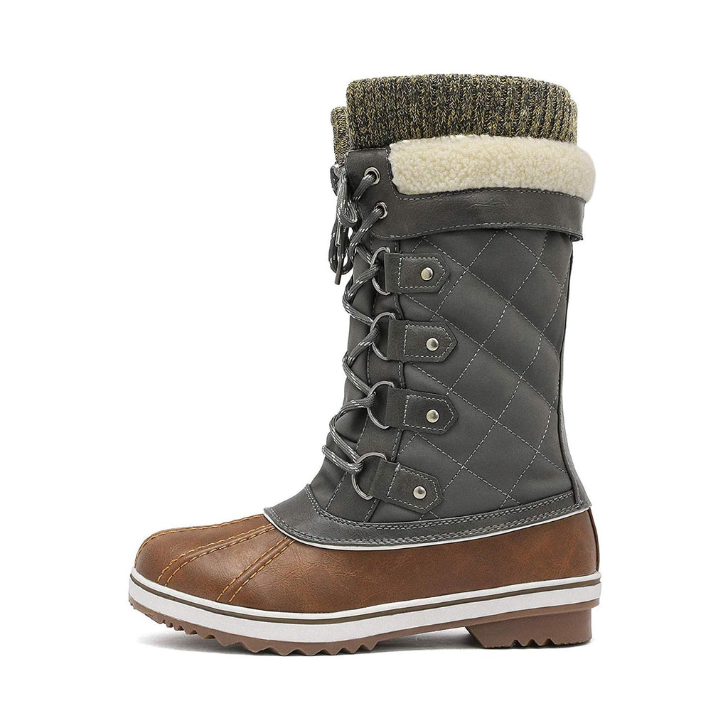 DREAM PAIRS Women's Mid-Calf Waterproof Winter Snow Boots