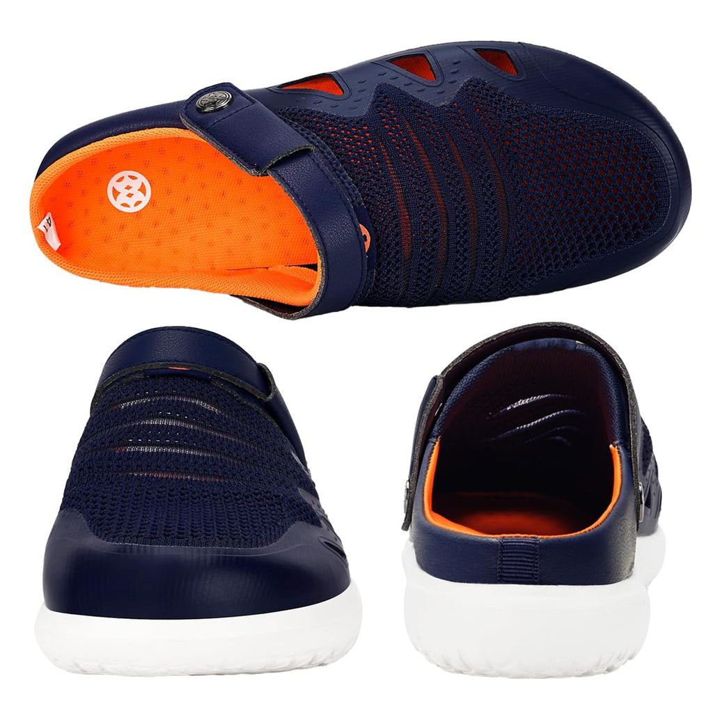 Men's Women's Clogs Garden Shoes Slip On Sandals Breathable Summer Orthotic Walking Slippers with Plantar Fasciitis Soles
