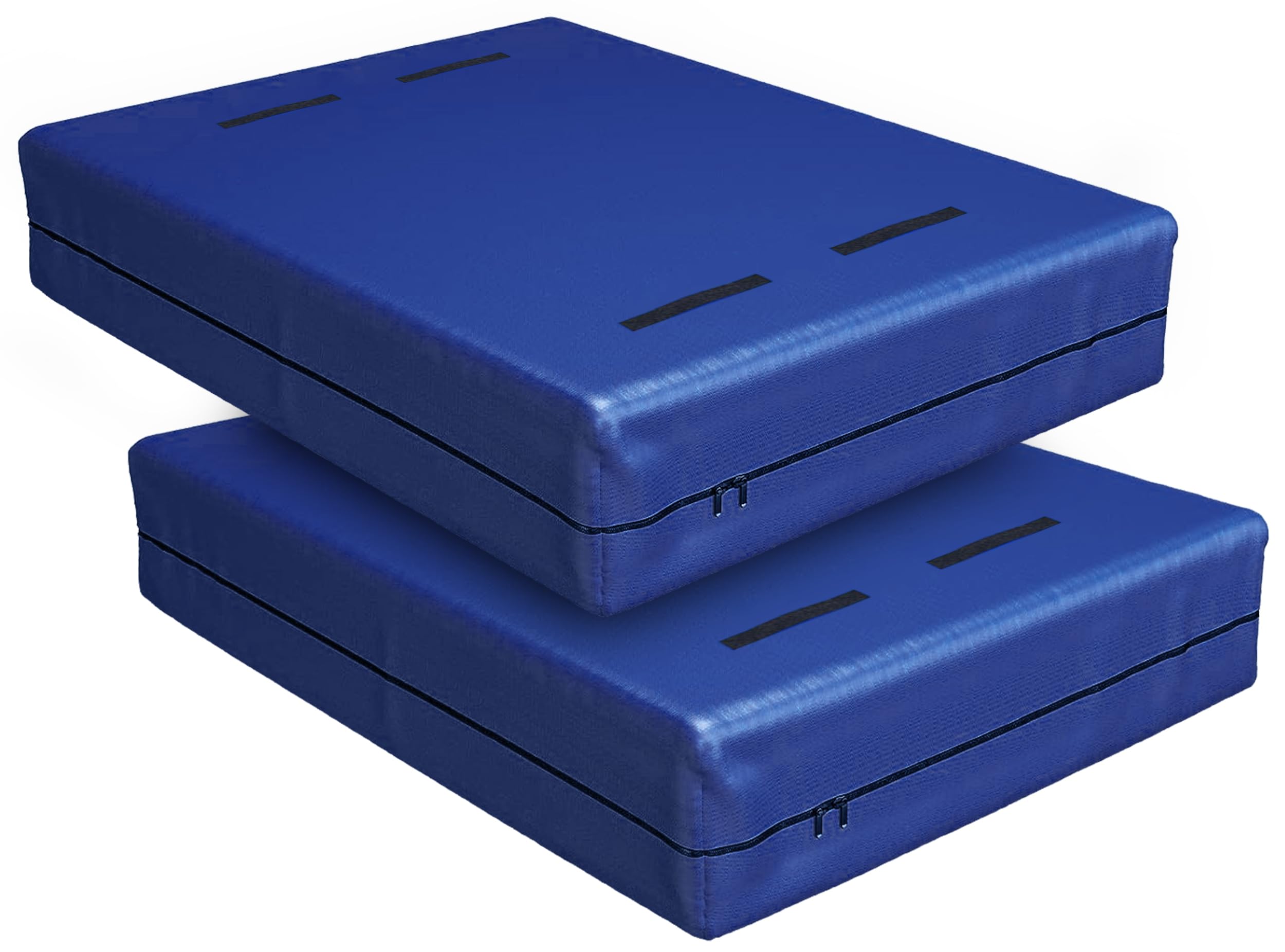 Cosy Family Mattress Bags for Moving with 8 Handles - 170GSM Extra-Thick Mattress Bag for Moving Supplies - Reusable Mattress Cover Protector Storage with Zipper - Queen Size - Blue (Pack of 2)