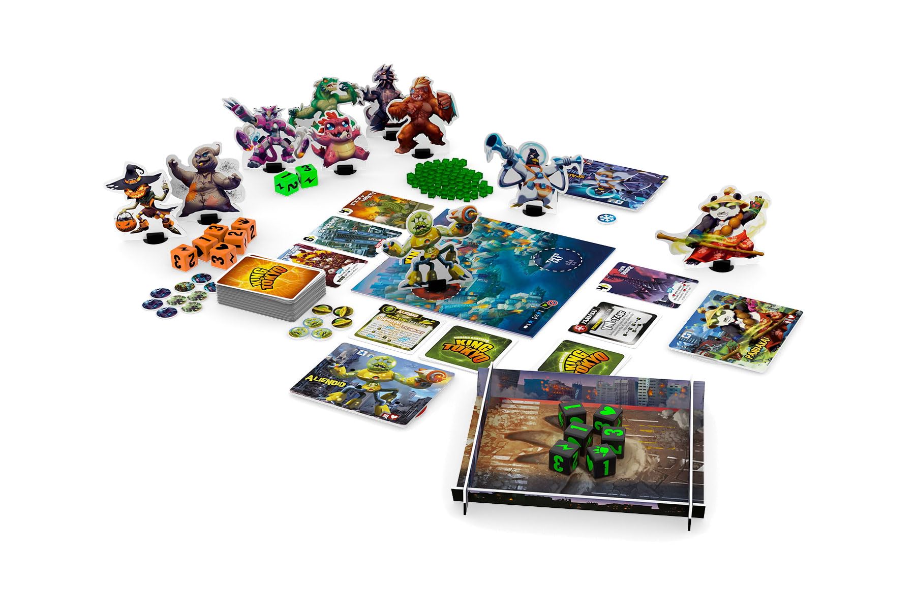 IELLO: King of Tokyo: Duel - Two-Player Board Game, Fun & Tactical Giant Monster Clash Dice Game, Classic Strategy, Family Ages 8+, 2 Players, 20 Min