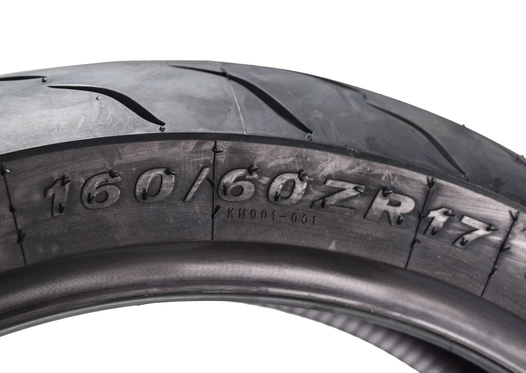 Kenda KM1 (KM001) 110/70R17 Front Tire for Sport Touring Motorcycle 54H - Radial Tire with High-Speed Stability & Excellent Wet Grip w/Keychain (110/70-17)