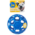 JW Pet HOL-ee Roller™, Dog Toy Puzzle Ball, Natural Rubber, Small (3 Inch Diameter), Blue