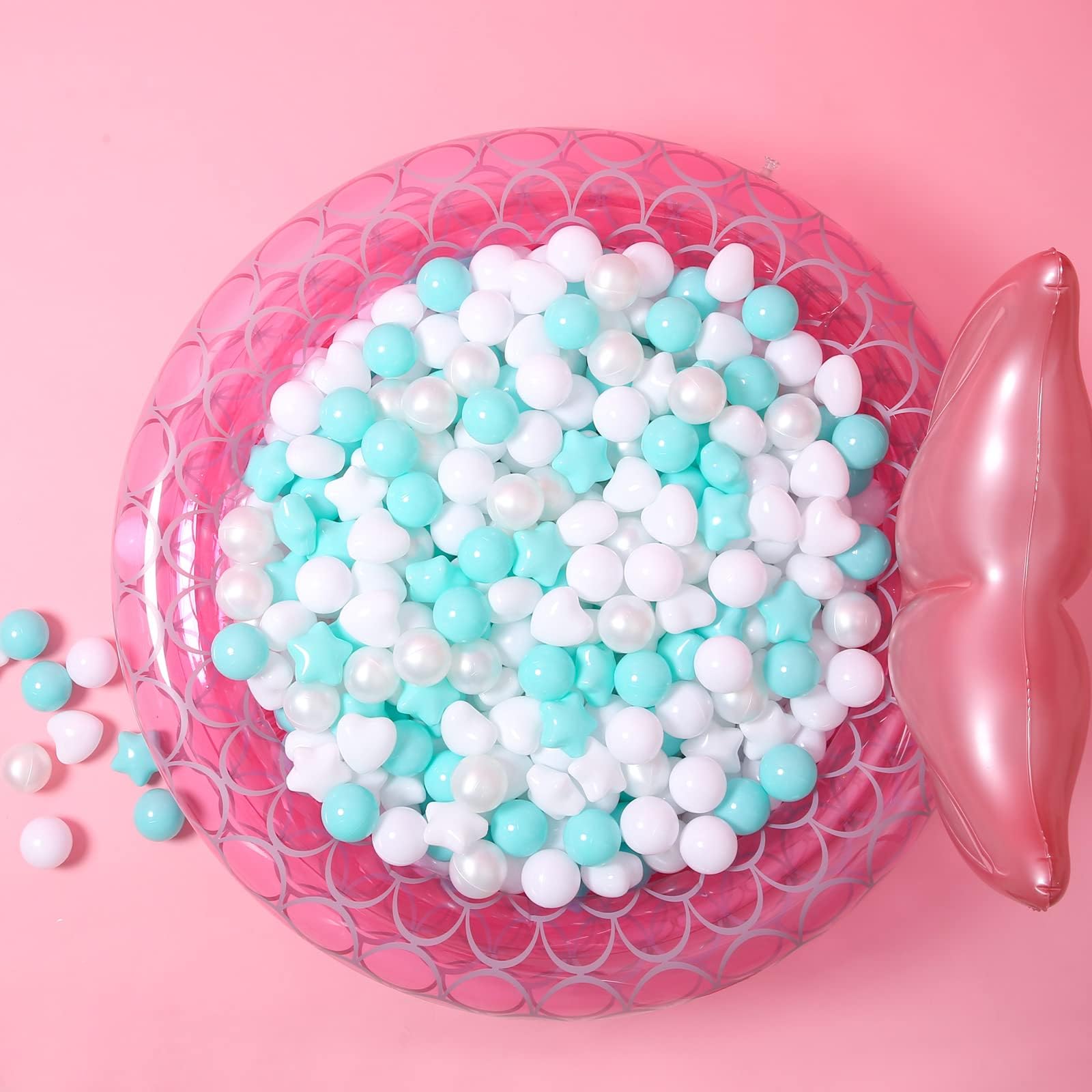 GOGOSO Playpen Balls for GirlsToddlers for Playhouse, Baby Pool, Play Ball Fun Centers, for Babies, Kids, Toddlers 1-3, Phthalate Free BPA Free 100pcs