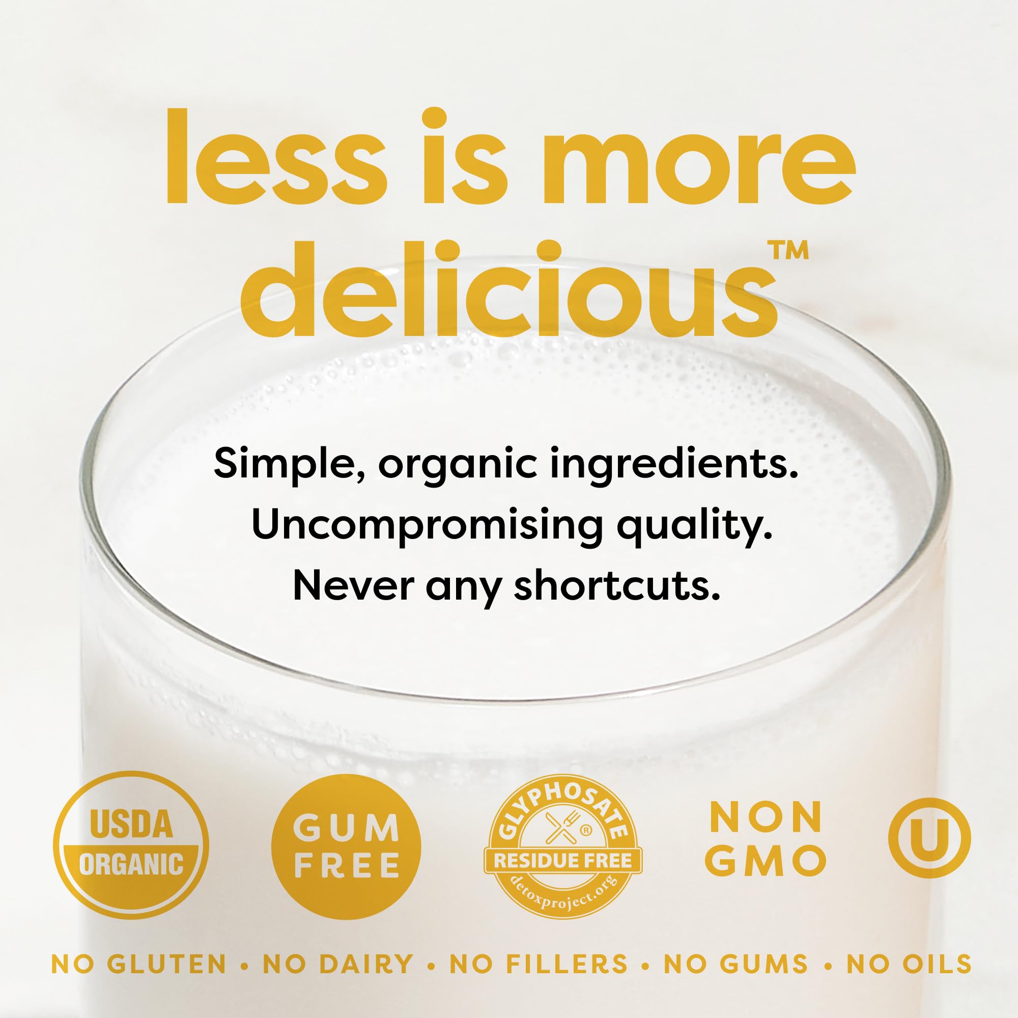 MALK Almond Milk Unsweetened (32oz, Pack of 6) - Shelf Stable Organic Almond Milk, Non GMO, Whole 30, Dairy Free, Vegan, Plant Based, No Gums or Fillers - Malk for Smoothies, Cereal, Coffee,Creamer