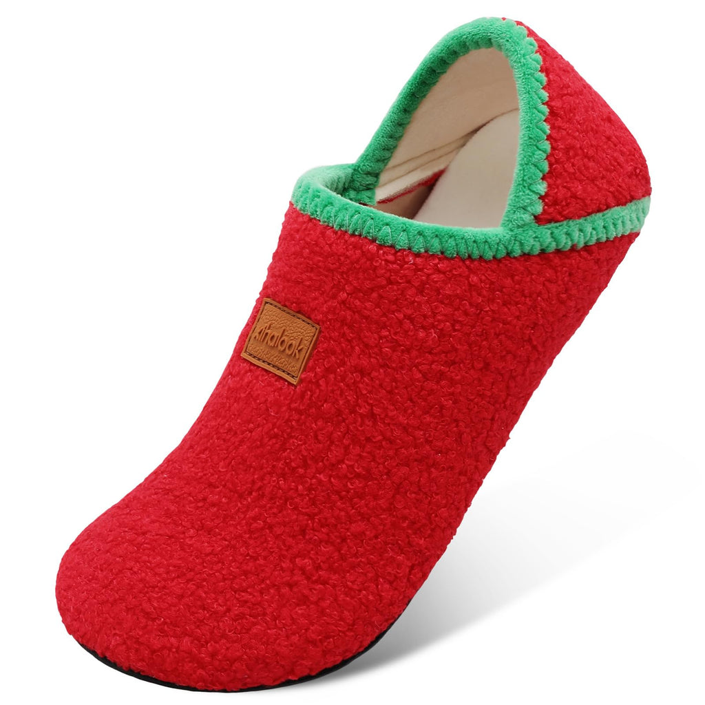 XIHALOOK House Slippers for Women Men Cozy Sock Shoes with Soft Rubber Sole Slip On for Indoor/Outdoor