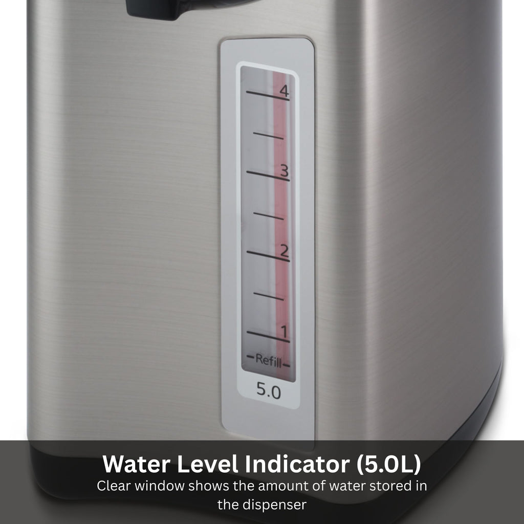 Tiger PDU-A30U-K Electric Hot Water Boiler and Warmer, Stainless Black, 3-Liter